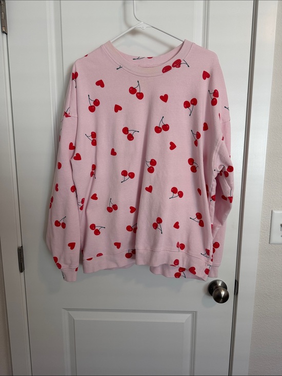 Grayson Threads Sweaters - Grayson Threads Pink Cherry & Heart Pajama Top